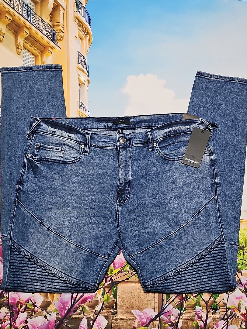 True Religion Rocco Relaxed Skinny Jeans Size 38x33 New